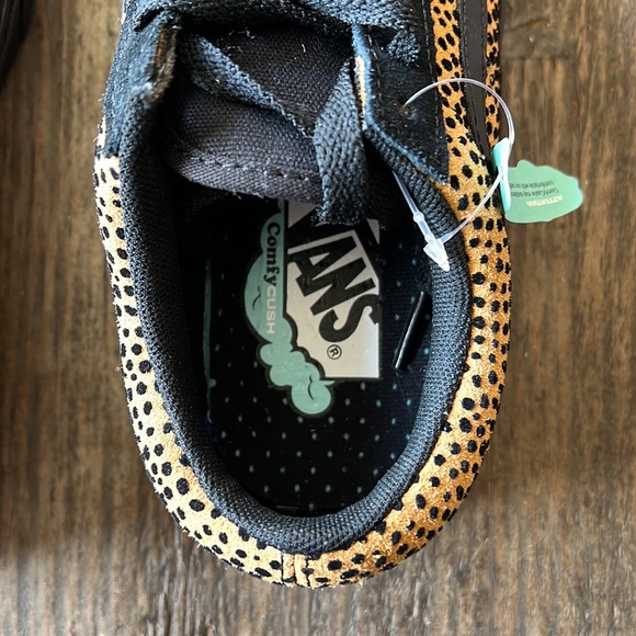 Vans Old Skool Comfycush. Mini Cheetah print. Black & camel tan. Women’s 6. NIB - Picture 6 of 16